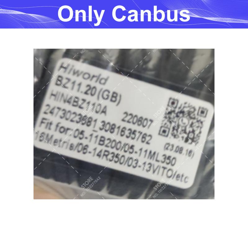 Android Car Radio Canbus Box Adaptor Decoder For Benz VITO/203/SMART/C180/C200/Sprinter/W211/B200/ML350/R350.