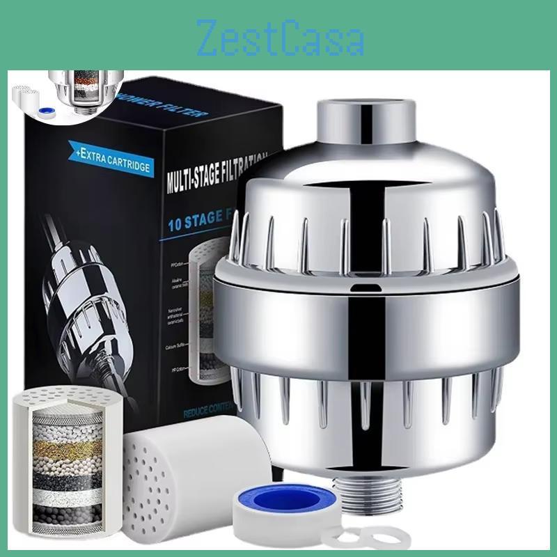 Stage Filter Shower 15 Shower Head Filter Hard Water Filter Remove Chlorine Heavy Metals And Other Sediments Reduces Dry