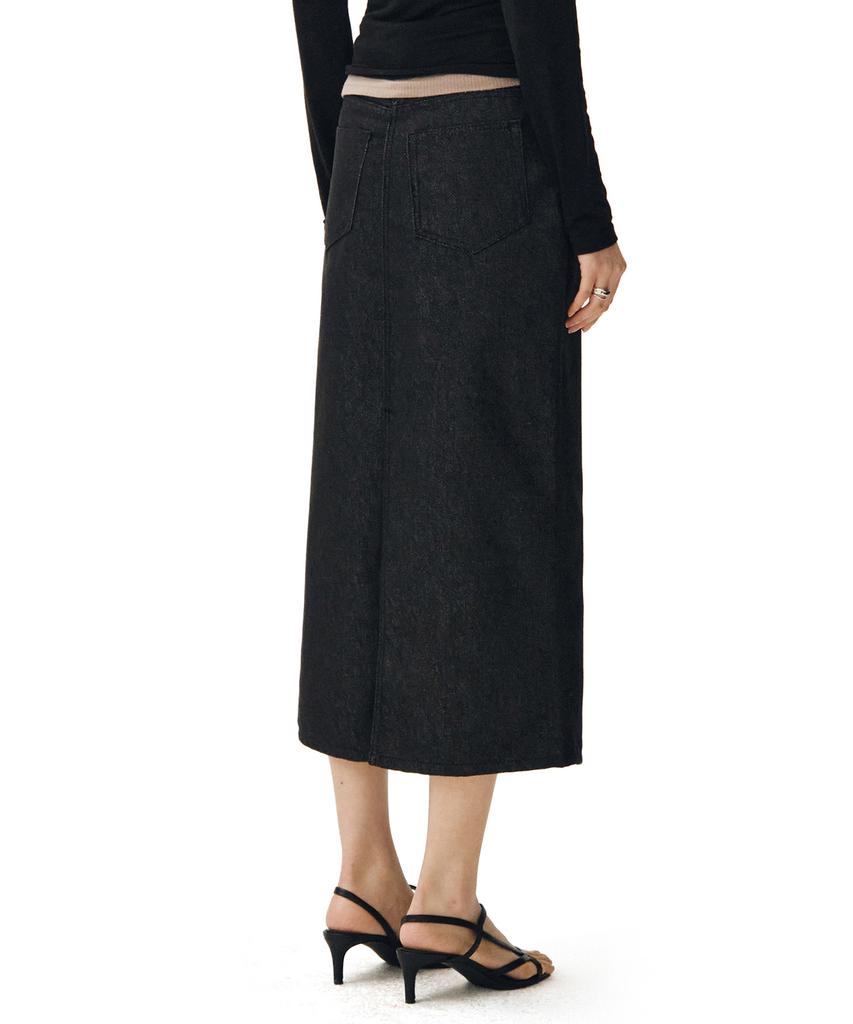 Deketeuumeon Signature Long Skirt Dcsk003Cpblack