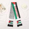 Nowa Szalikowa Szalowa Pashmina Jesienna Szal Wrap Flaga Palestyny Hatta Kufiya Keffiyeh Duże Szale Z Frędzlami