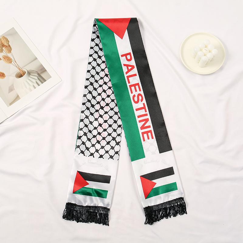 Nowa Szalikowa Szalowa Pashmina Jesienna Szal Wrap Flaga Palestyny Hatta Kufiya Keffiyeh Duże Szale Z Frędzlami