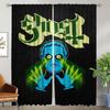 Ghosts Band Curtains Child Room Halloween Decoration Tulle for Bedroom Living Room Curtain Home Interior Curtains 2 Pieces Panel