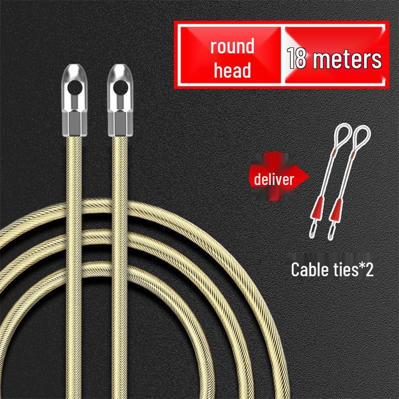 Universal Steel Wire Pipe Threading Tool - Manual Spring Head Electrician Puller