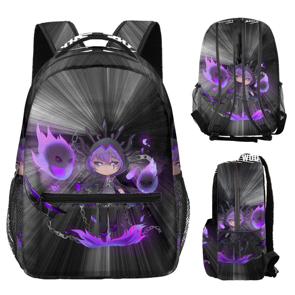 Cartoon Novelty Kpop Youthful School Bags Unisex Gacha Life Travel Bags 3D Print Oxford Waterproof Notebook Shoulder Backpacks