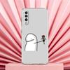 Phone Case For Samsung A56 A36 A26 A24 A16 A14 A12 A32 A50 A70 A22 A40 A34 A54 A42 A52 5G A06 Cover Cute Matchstick Men Couple