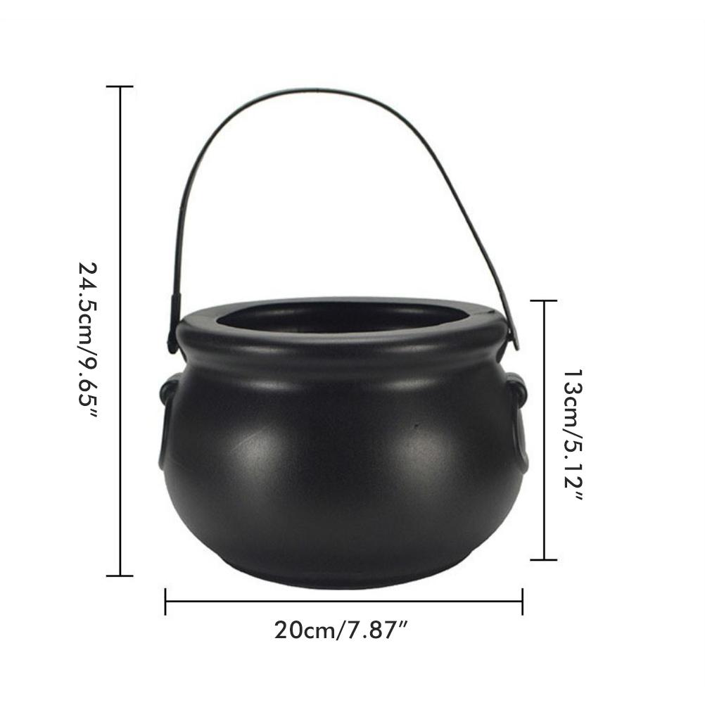 Halloween Witches Cauldron with Color Changing 12 LEDs Lights Halloween Home Outdoor Porch Party