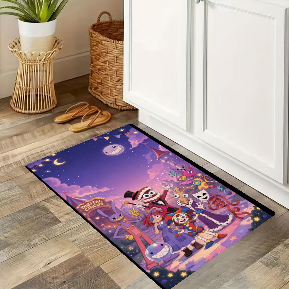 Digital Circus Nonslip Kitchen Mat Floor Carpet Rug For Indoors Outdoors Home Decor Room Supplies Spring Decor