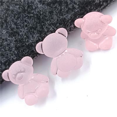 10 cuentas de resina de oso de peluche esmeriladas de 18 mm x 15 mm x 11 mm para hacer pulseras, collares, pendientes y bisutería artesanal. Accesorios de joyería.