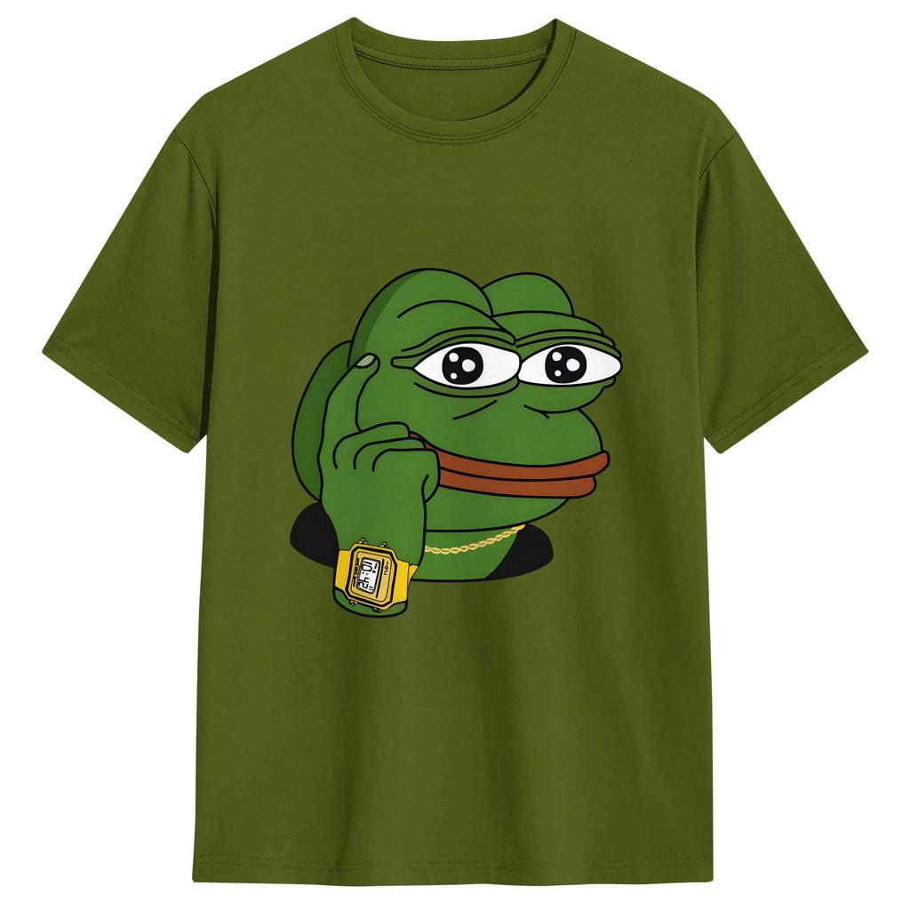 Pepe The Frog Tshirt For Unisex Awesome 100 Cotton Tee Shirt O Neck Short Sleeve T Shirts Summer Clothing