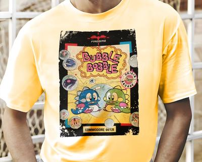 Bubble Bobble - 8-bitars C64 Spelkonst T-shirt 8 Färger Storlekar S-5XL