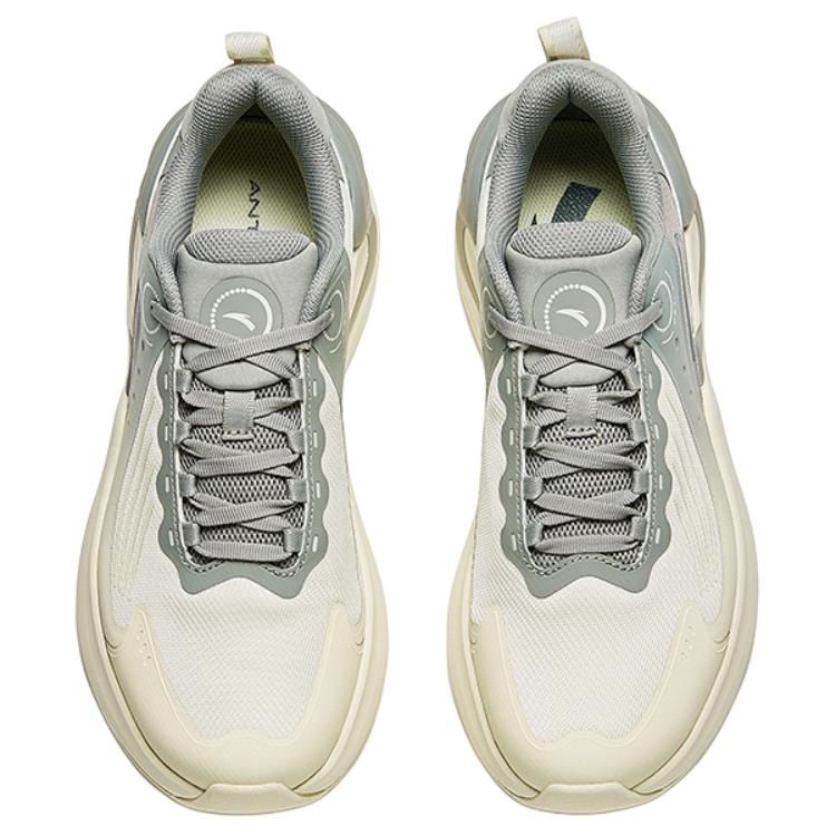 Anta C37+ Lingyue Stoßdämpfende Laufschuhe Herren Sneaker Hellgrau 912435538-3