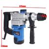 800rpm Electric Impact Demolition Hammer Drill Concrete Breaker Chisels 360Rotary AC 220V 50Hz 2000W