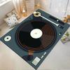 Turntable Design Rug for Music Lovers Non-slip Rug Suitable for Living Room and Bedroom Sofas Sofas