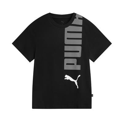 Puma Casual Fashion Versatile Comfortable Breathable T-Shirt Unisex Tops Black 691347-01