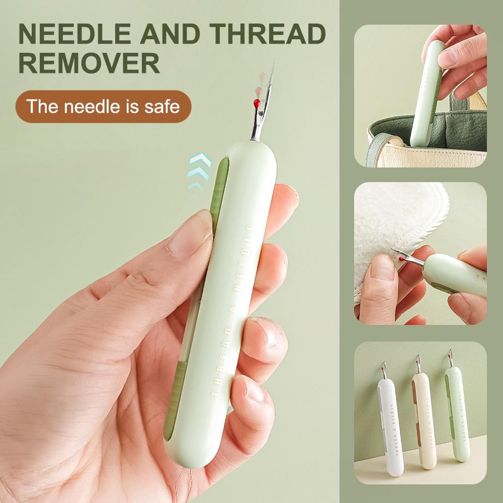 Nähnahttrenner, 2-in-1-Einfädler, Nähfadenentferner, Haushaltsnähzubehör, Nähnahtfadenentferner, Nähzubehör