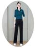 Solid Color Women's Long Sleeve Polo Collar Top - Spring/Autumn Collection