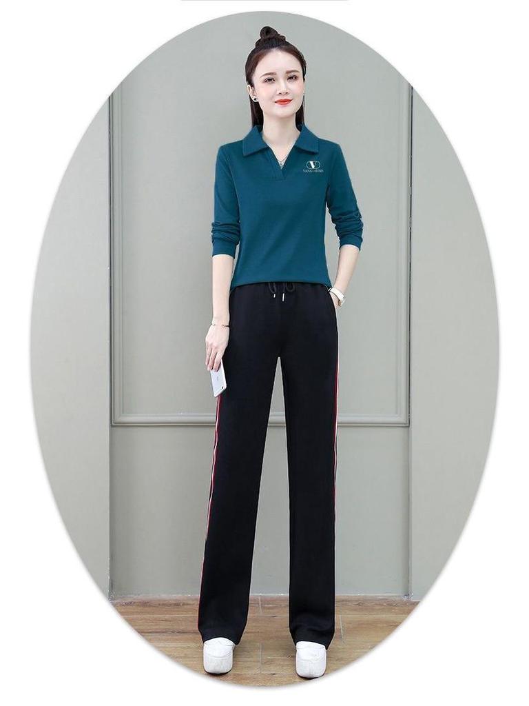 Solid Color Women's Long Sleeve Polo Collar Top - Spring/Autumn Collection
