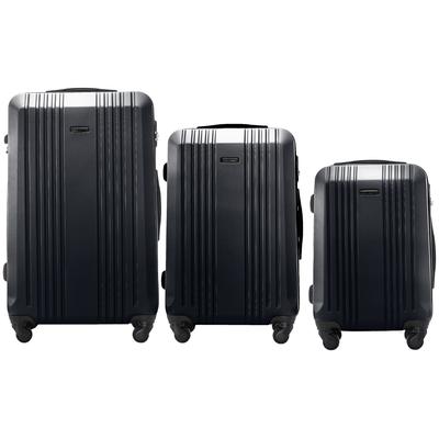 Set of 3 Wings Kestrel Dark Grey Suitcases