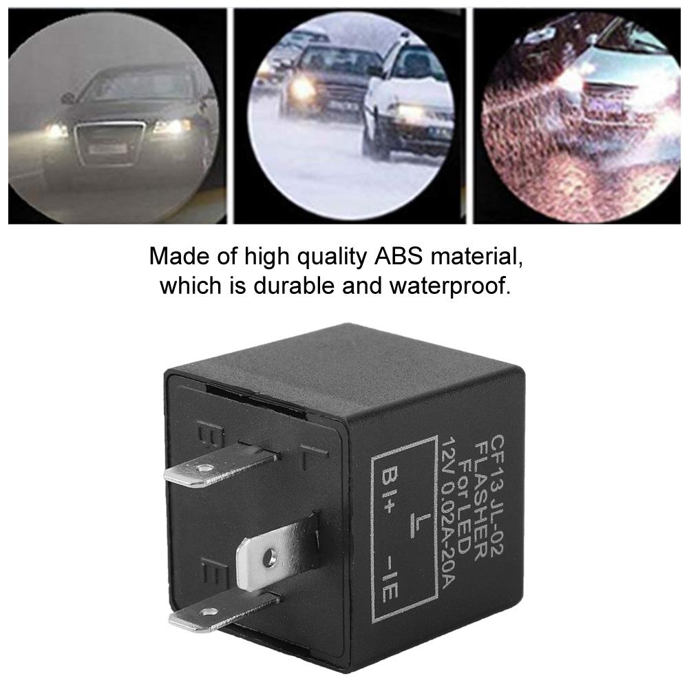 Electronic LED Adjustable Flasher Relay For Turn Signal Light Blinker FLL002 CF13 JL 02