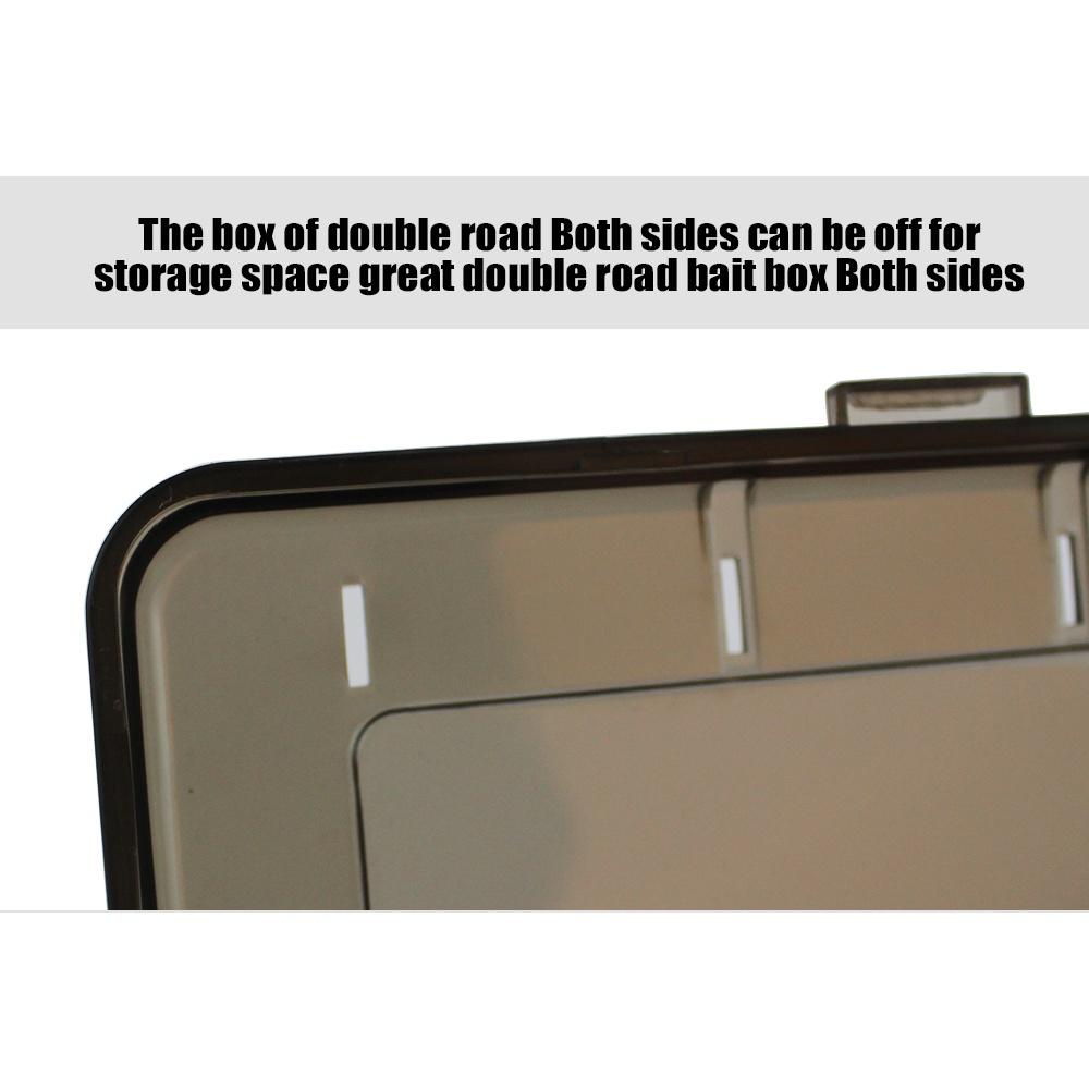 14 Compartments 18.5*27.5*5 Fishing Tackle Double Sided Plastic Fishing Lures Box Large Fishing Lure Hook Boxes Pesca Tackle Box