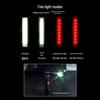360° Folding Magnetic COB Handheld Work Light with Multi-functional Red Warning Light