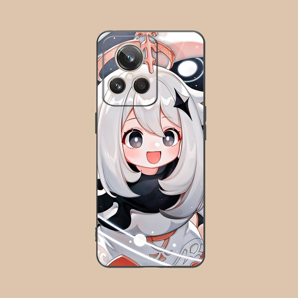 Game GI Paimon Matte TPU Mobile Phone Case for Realme GT 8 Neo Pro C75 73 71 C67 65 C55 53 C35 31 C20 15 Colorful Cover