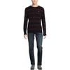 Polo Ralph Lauren FW23 Crew Neck Striped Logo Long Sleeve Knit Sweater Men Sweater Black 710917407-001