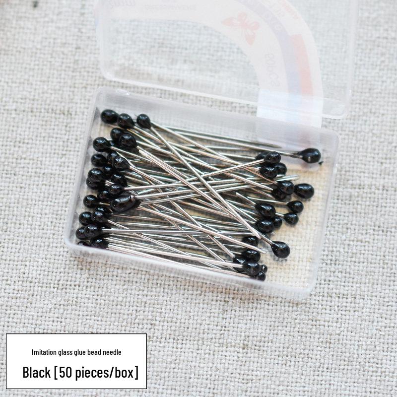 

Colored Glass Head Pins for Sewing and DIY Fabric Projects