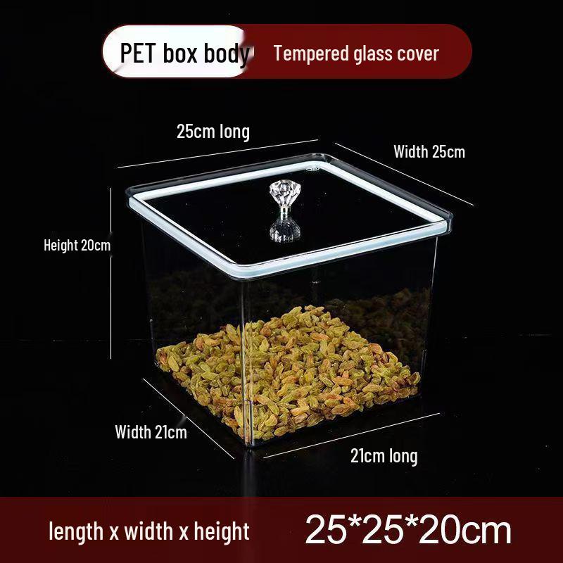 Food Grade Transparency Jar: Moisture-Proof, Sealed Lid for Snacks, Dried Fruits, and Sunflower Seeds Display