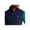 Polo Ralph Lauren Polo Shirt With Button Short Sleeves Slim Fit Straight Cut Men Tops Blue 710934904-001