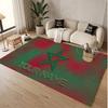 Personalized Crystal Velvet Carpet Morocco Football Pattern Non Slip Floor Rug