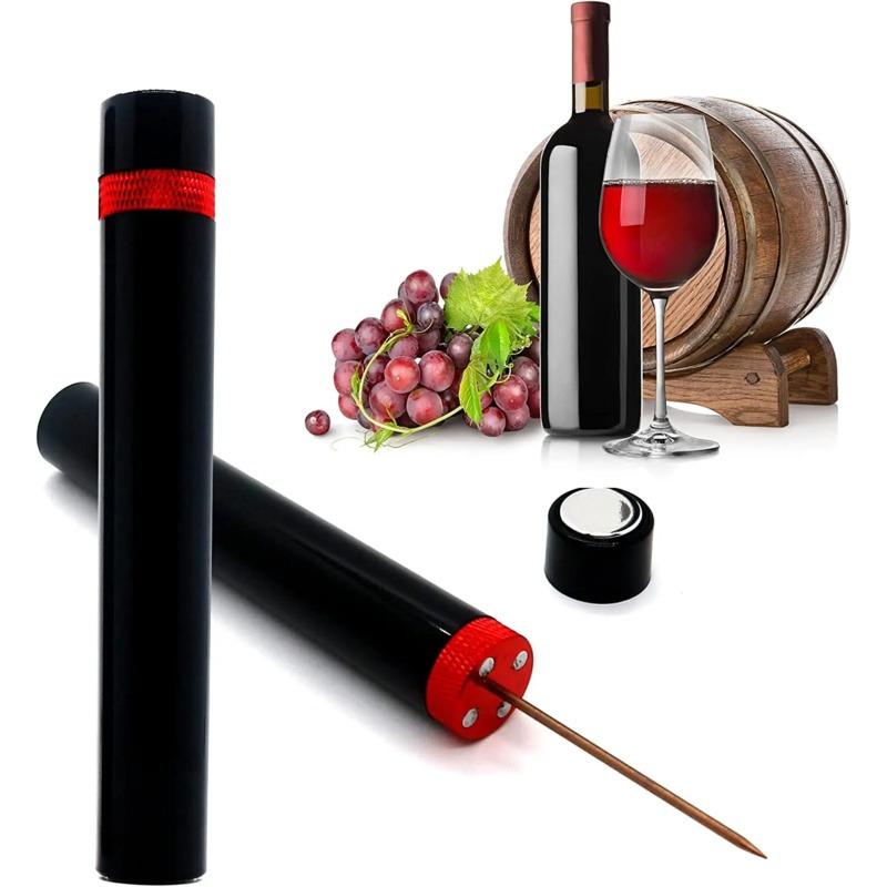 Newest Air Pressure Pump Wine Bottle Opener Portable Stainless Steel Pin Easy Cork Remover Corkscrew for Home Party Wine Lovers