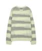 Mattengkim Texture Block Stripe Knit Pullover In Light Yellow