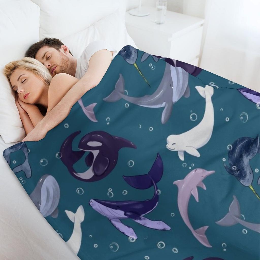 Whale of a Time Throw Blanket Furry christmas decoration Summer Beddings Sofa Blankets