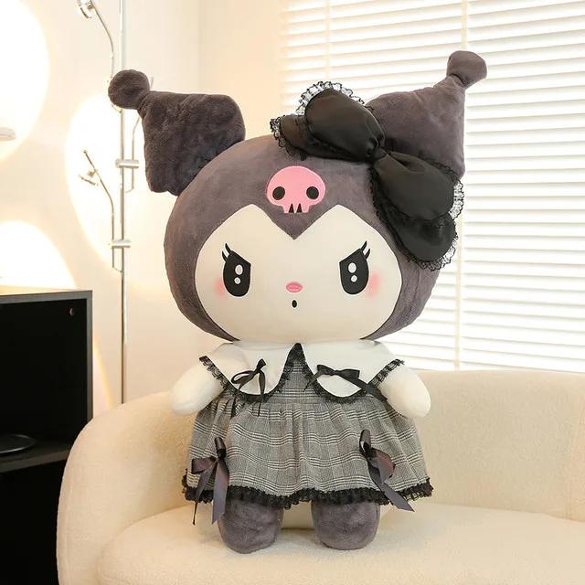 23CM Sanrio Kawali Tiger Kuromi Hello Kitty My Melody Cinnamoroll Plush Pillow Anime Kid Toy Cartoon Collection Gift