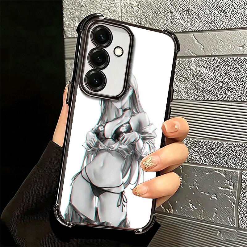 Sugoi Senpai Waifu Kawaii Anime Girl Soft Phone Case For Samsung A17 A27 A07 A37 A57 A16 A56 A15 A55 A14 A54 A13 A53 A26 A36 A25