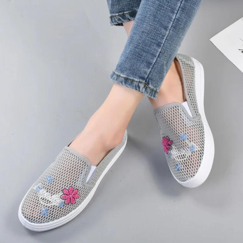 Fashion Aesthetic Summer Slip On Shoes for Women New In Arrival 2025 Korean 39 Y2k Fashion Offers Deals Original Woman Footwear Sale