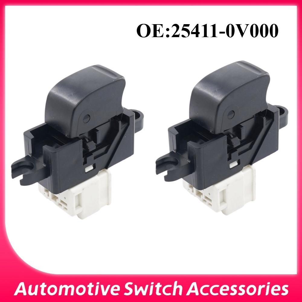 2PCS 25411-0V000 Car Accessories For Nissan Almera Terrano Pathfinder X-Trail Electric Car Window Lift Switch Button 254110V000