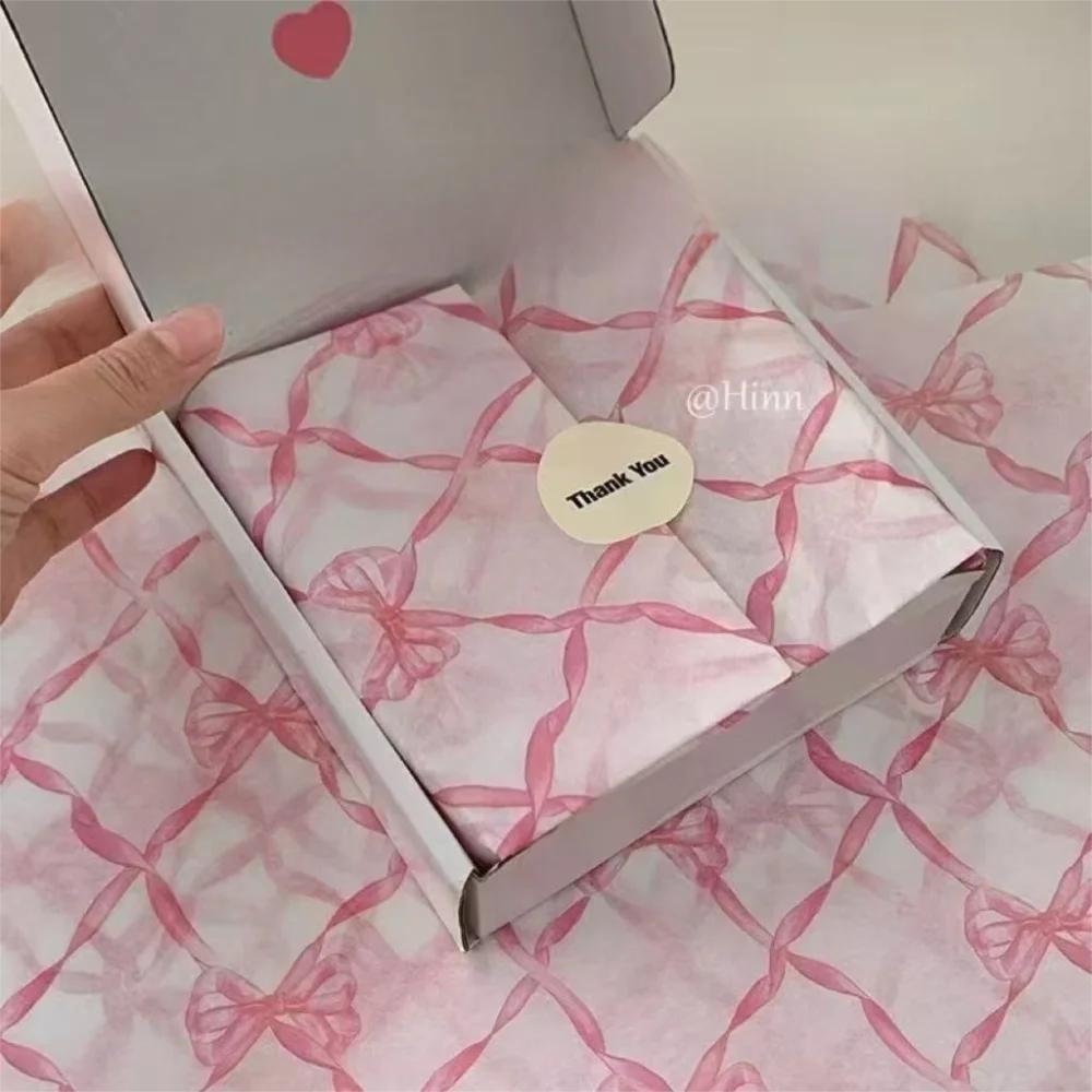 10PCS Hand-rubbed Bowknot Sydney Paper Cotton Texture Bowknot Design Cotton Paper Gift Wrapping Flower Wrapping