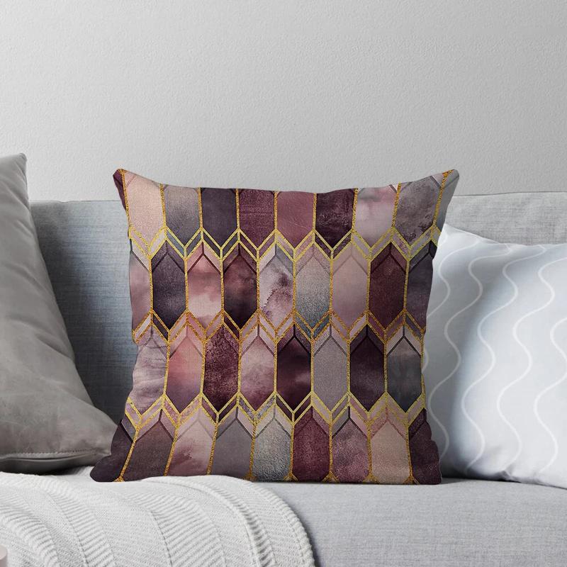 House Decorative Home Pillowcase For Sofa Cushion Cover 45*45 Nordic 40*40Cm 40X40Cm 50X50 Living Room Abstract 60X60 Black Grey