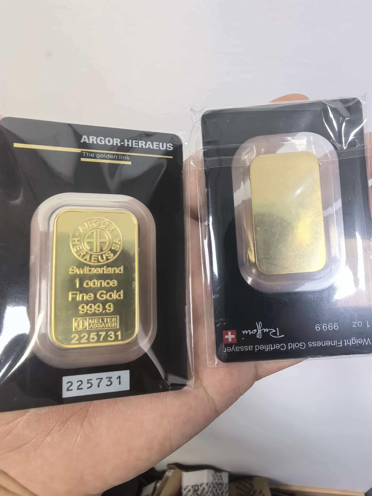 3D Gold Plated Souvenir Bar Non-Magnetic Copper Collectible Metal Bar with Unique Serial Numbers