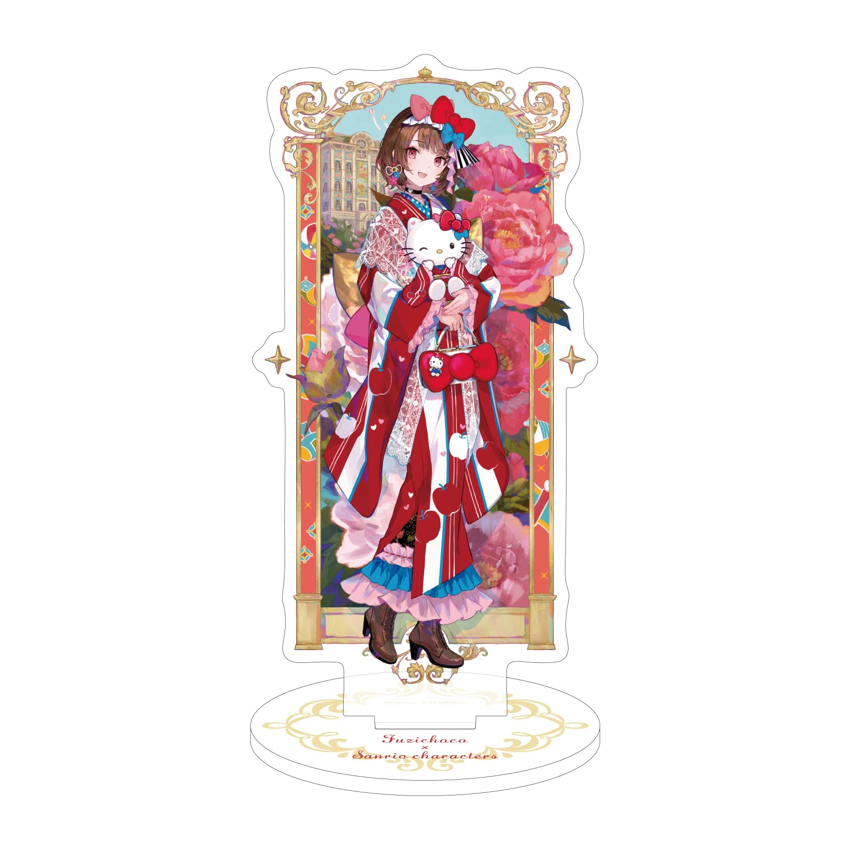 

Fujichoco x Sanrio Characters 01 Hello Kitty ver. [Collaboration Illustration] Acrylic Stand