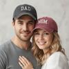 Retro DAD MOM Borduurwerk Baseballpet Gewassen Katoen Verstelbare Baseballpetten Zonnehoed Voor Man Vrouw