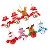 Christmas Plush Doll Ornaments Snowman Santa Claus Pendants Xmas Tree Hanging Ornaments For Home Xmas New Year Party Decorations
