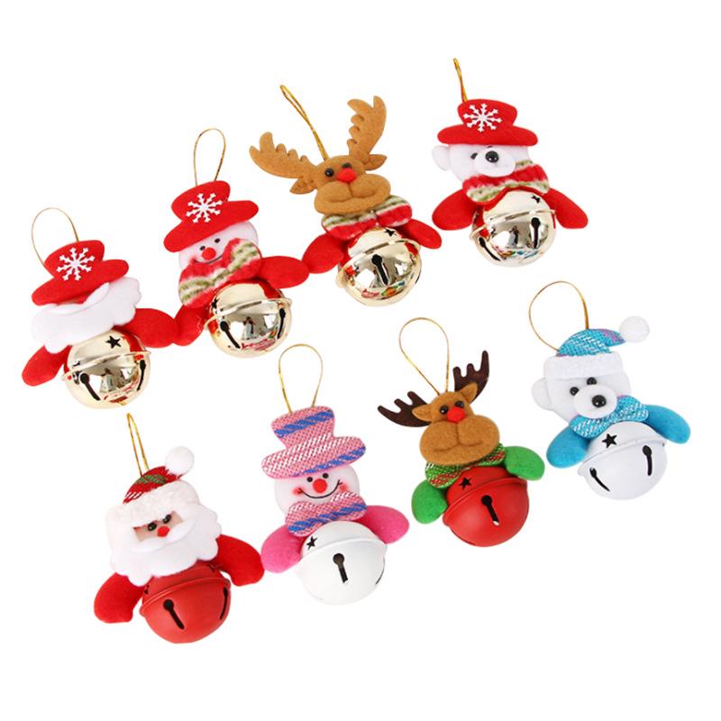 Christmas Plush Doll Ornaments Snowman Santa Claus Pendants Xmas Tree Hanging Ornaments For Home Xmas New Year Party Decorations