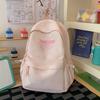 Schoolbag Junior and High School Student Schoolbag Korean Version Simple Embroidered Backpack College Style High Value Women's Bag Versatile Light