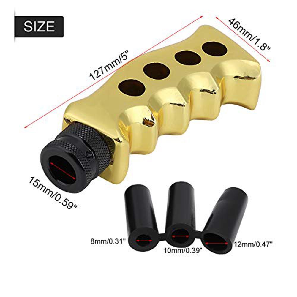 Gear Knob Universal Manual Transmission Car Grip Knife Handle Shifter Knob with 81012mm Adapters