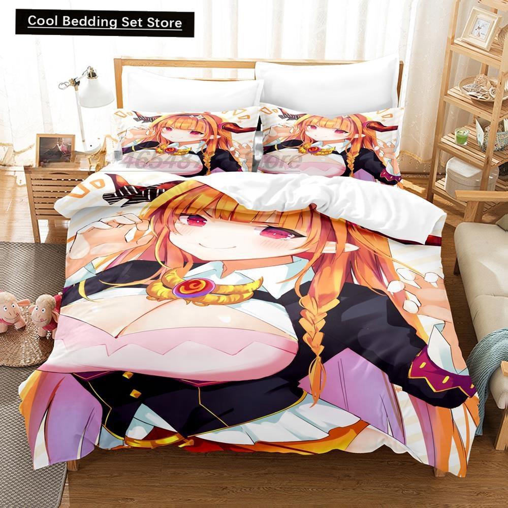 3D Printing Anime Kawaii Girls Kiryuu Coco Bedding Set Single Twin Full Queen King Size Bed Set Teenager Bedroom Duvetcover Sets