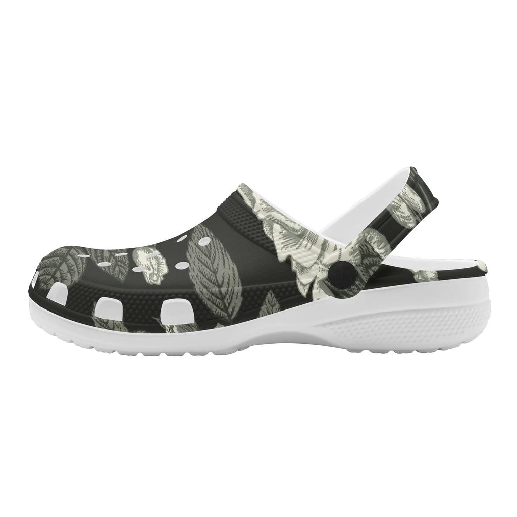 Bright Printed EVA Clogs for Women Men Ventilated Flexible Slip On Garden Shoes Beach Pool Bathroom Home Leisure Sandals Soft Fit