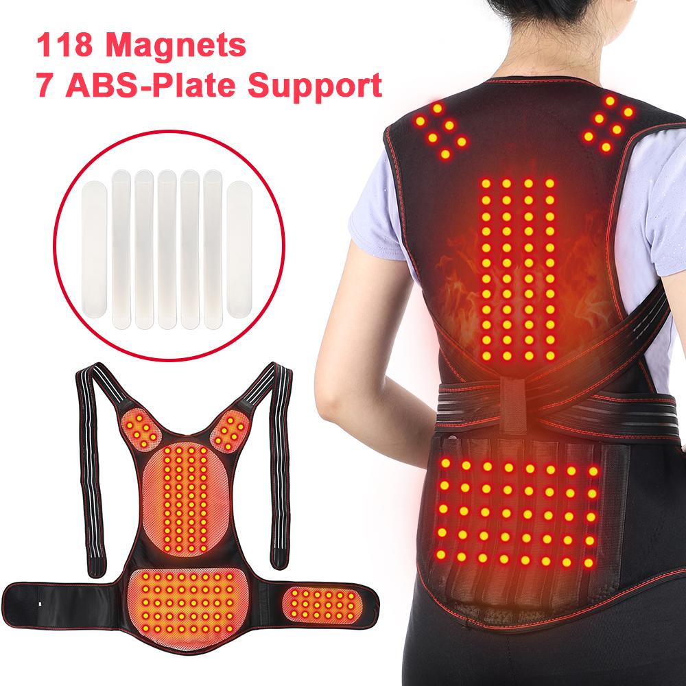 Magnetic Therapy Tourmaline Back Belt Self Heating Waist Support Posture Corrector Keep Warm Vest Lumbar Corset